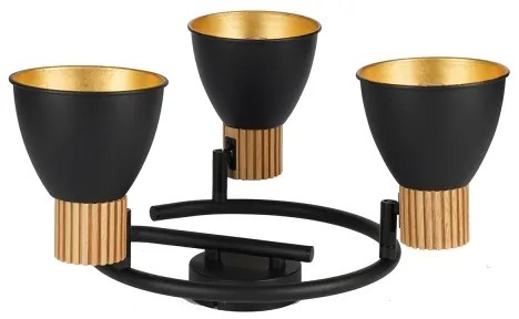 Brilagi - ODENSE spotlámpa 3xE14/10W/230V fa/fekete