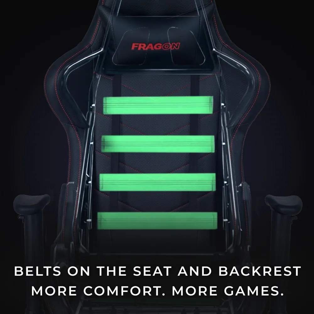 FragON Gamer szék - 3X Series Rev. 2.0, fekete