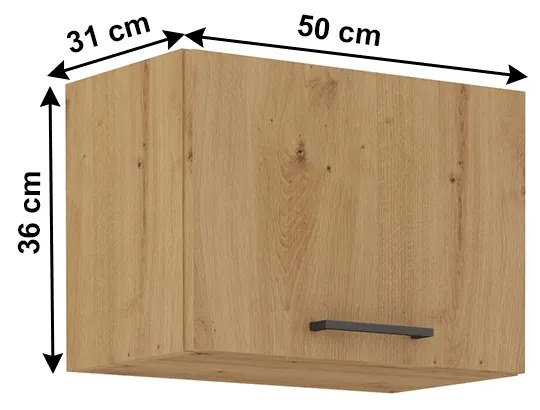 Felső konyhaszekrény Meriel 50 GU-36 1F (artisan tölgy). 1033985
