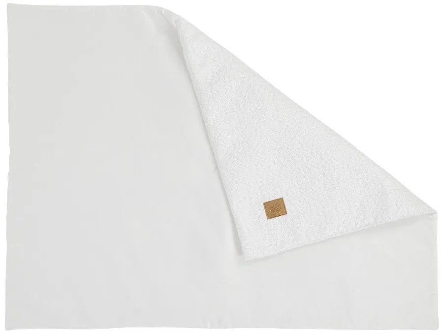 Fehér buklé gyerek takaró 100x77 cm – Meowbaby