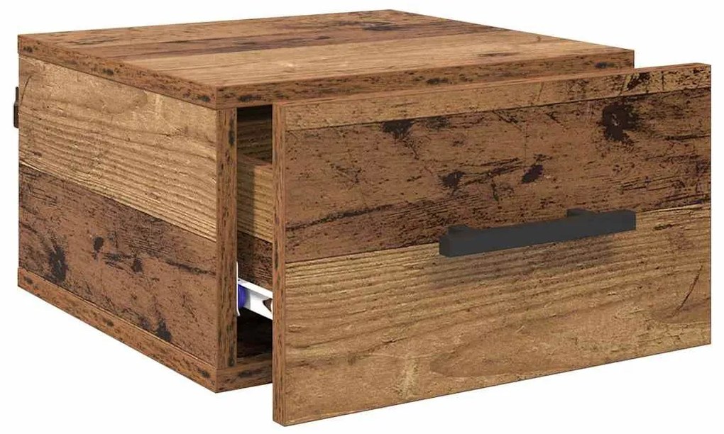 Éjjeliszekrény Falra szerelhető Régi fa 35 x 35 x 20 cm Faanyag