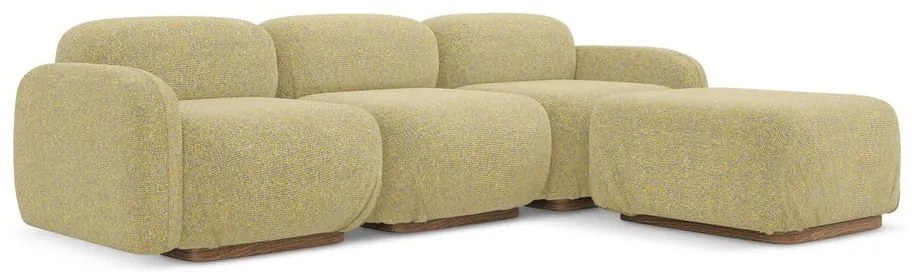 Sárga moduláris sarokkanapé (variálható sarok) Ailani – Makamii