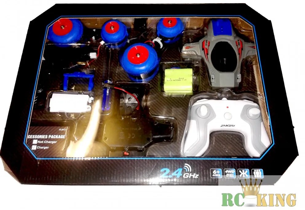 HB Toys Építőszett 1:28 4WD RC 2.4G Turbine Storm Stunt Car Távirányítású Pörgő Forgó Kaszkadőr Autó Építő Szett