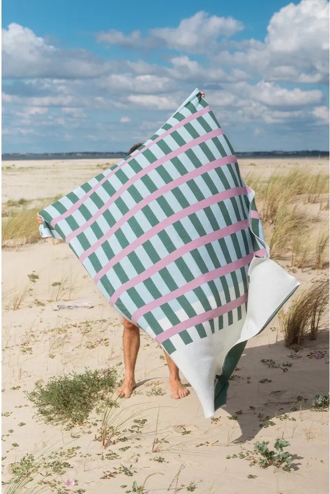 Zöld-rózsaszín takaró 160x200 cm Onu – noo.ma