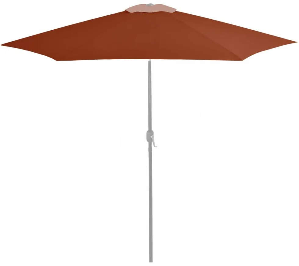 terrakotta kültéri napernyőponyva 300 cm