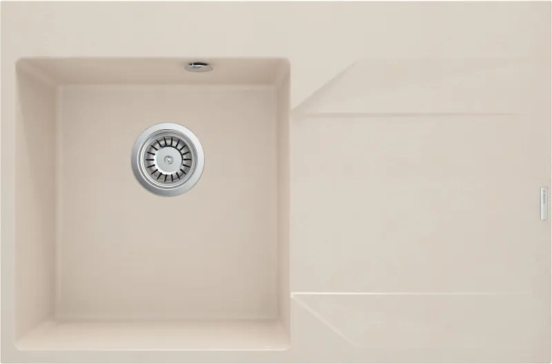Evora gránit mosogató_beige_1 medence+csepegtető