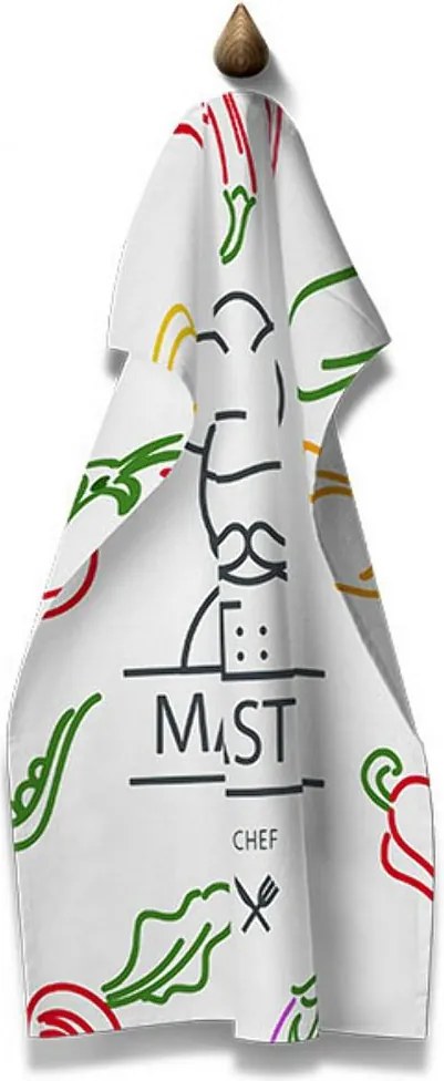 Konyhai törlőkendő 45x70 Cucine Mondo Usa Master fehér