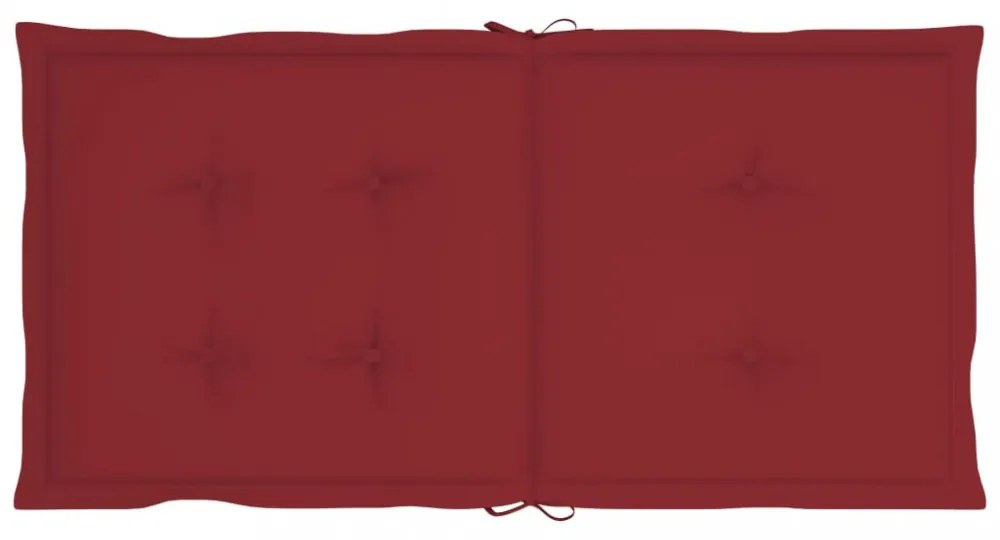 6 db bordó oxford szövet háttámlás székpárna 100x50x3 cm