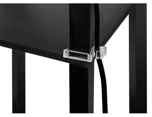 Állólámpa polcokkal 1xE27/60W/230V fekete/fehér