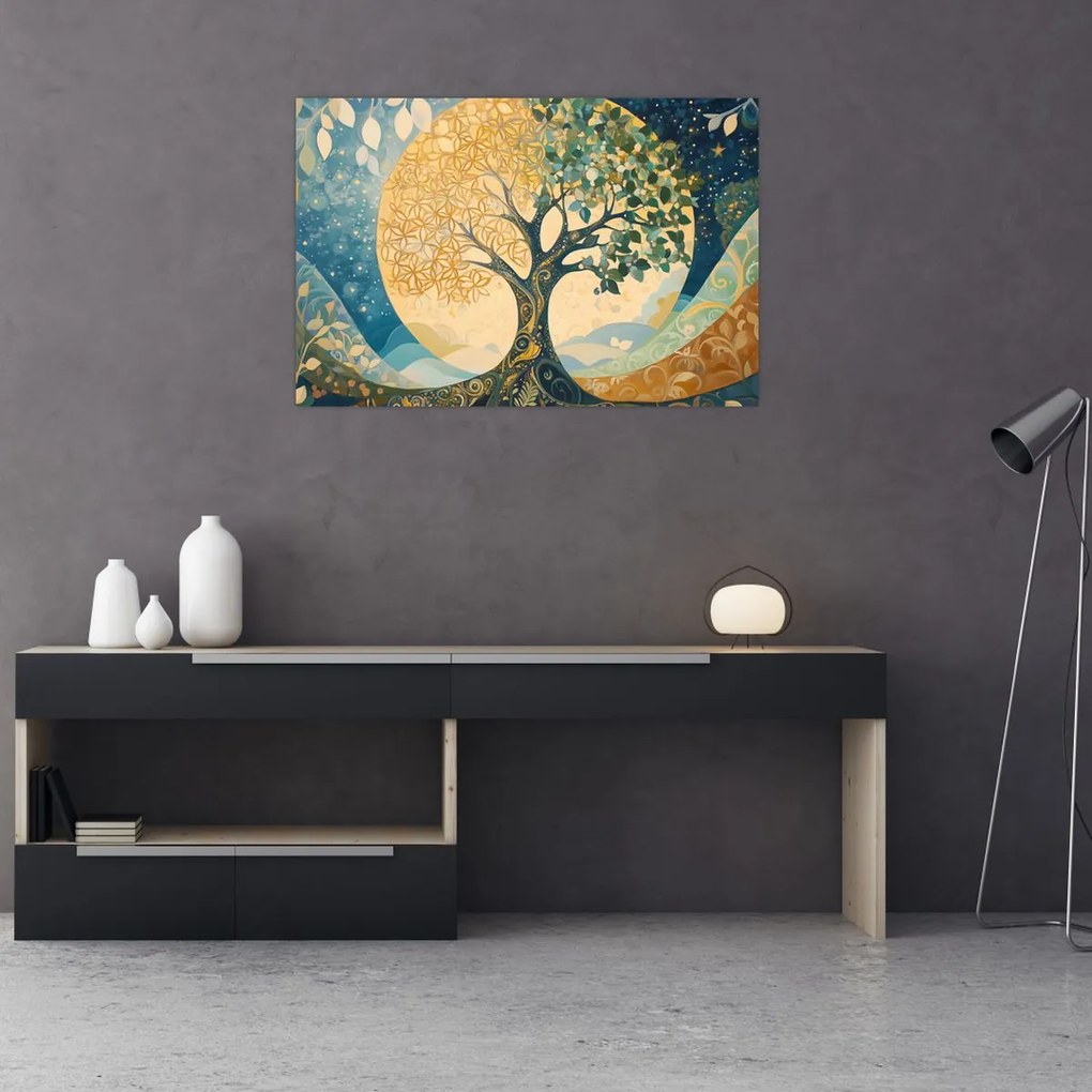 Kép – Életfa a holdban (90x60 cm)