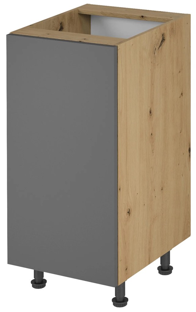 Alsó konyhaszekrény D40 Langari (artisan tölgy + matt szürke) (B). 1016889