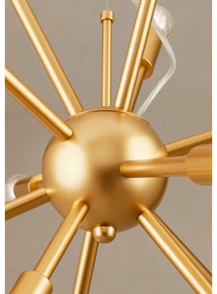 Redo 01-2935 - Kábelre függesztett STELLAR csillár 18xE14/25W/230V aranyszínű