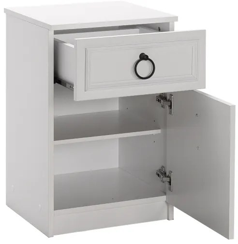 Éjjeliszekrény 63x40 cm fehér