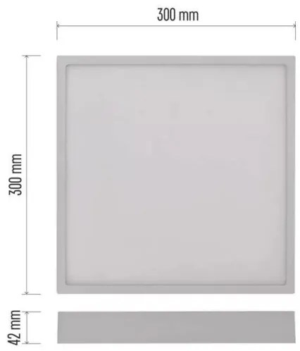 LED Mennyezeti lámpa LED/28,5W/230V 3000/3500/4000K 30x30 cm fehér