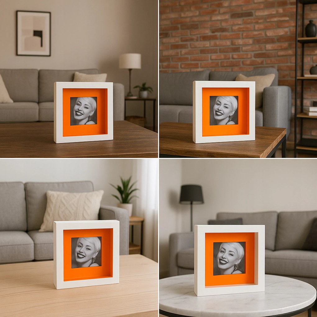 Képkeret Design Stabil Szilárd 3D Shadow Box 9X9 19X19 Prémium
