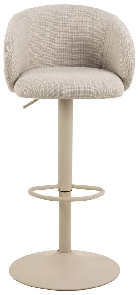 Bézs állítható magasságú karfás bárszék (ülésmagasság 86 cm) Eleanor – Actona