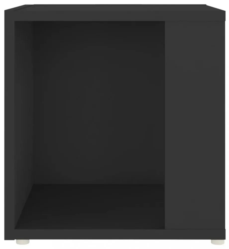 fekete szerelt fa kisasztal 33 x 33 x 34,5 cm
