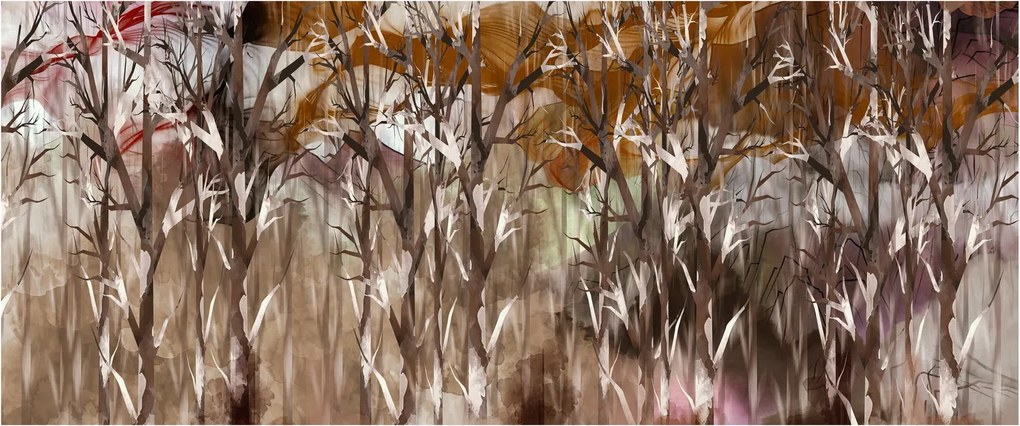 Kép - Fák (120x50 cm)