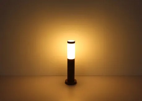 Globo 3158W Kültéri állólámpa fém fa mintázattal, műanyag fehér búrával. IP44, Ø:127, M:450, fényforrás nélkül 1xE27 23W 230V