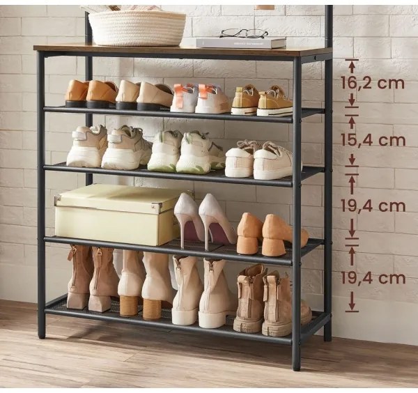 Álló fogas NAVOR barna/fekete