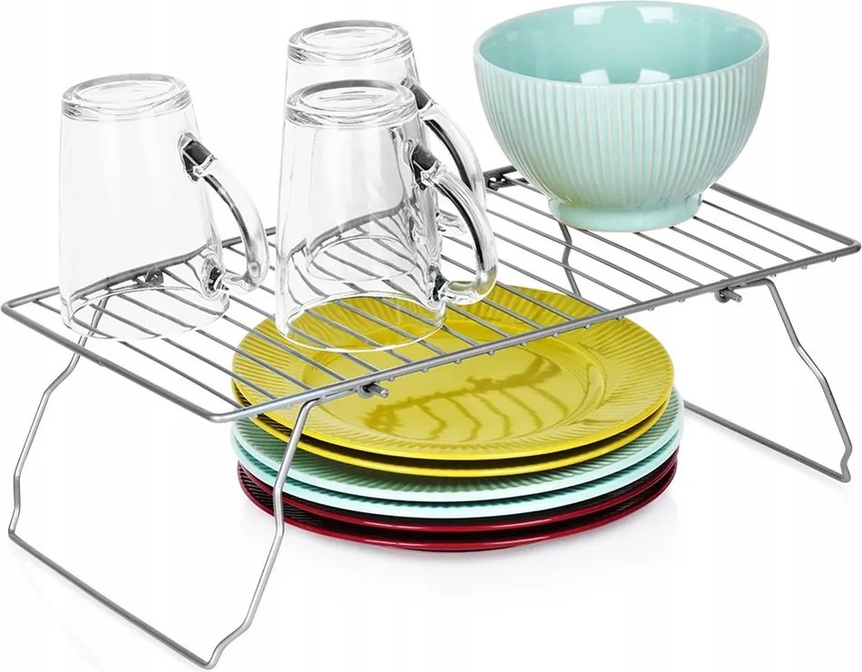 Konyhai polc Fém asztallap Könyvespolc Szekrény Összecsukható állvány rendszerező