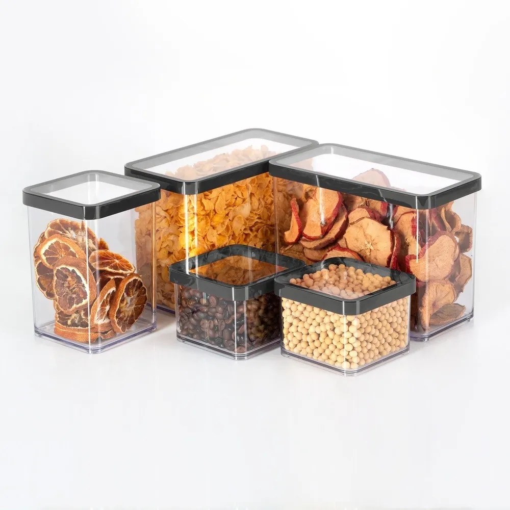 ROTHO LOFT MŰANYAG KONYHAI TÁROLÓDOBOZ - 4X2,1 L (20 x 10 x)