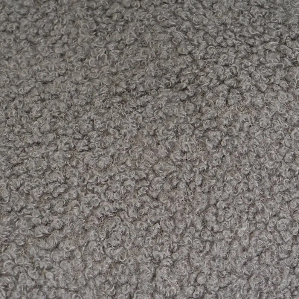 Szürke sherpa takaró 130x160 cm Sherpa Bouclé – Casa Selección