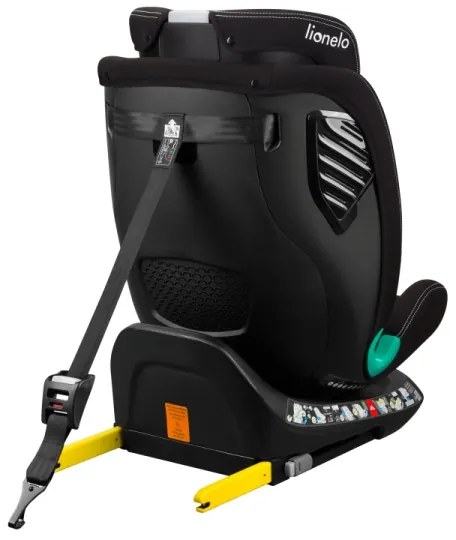 Lionelo-forgatható autósülés alappal BASTIAAN ONE i-Size 40-150 cm Black Carbon