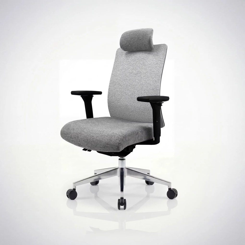 Ergonómikus, forgó irodai szék, szürke: VECTOR