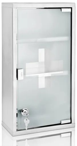 monzana® Elsősegély-felszerelés szekrény kulccsal - 48,5x25x12 cm