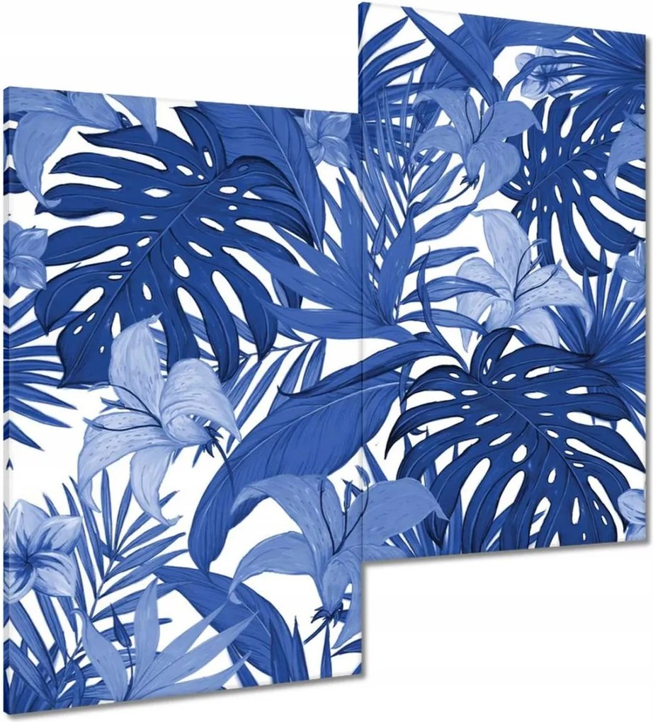 Vászonkép 60x60 Classic Blue Monstera
