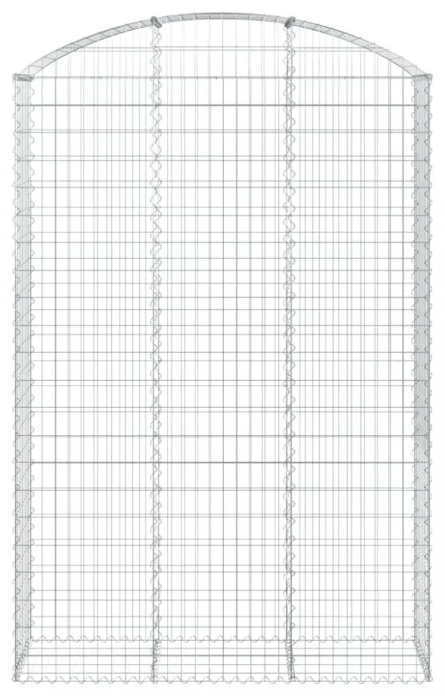 íves horganyzott vas gabion kosár 150x50x220/240 cm