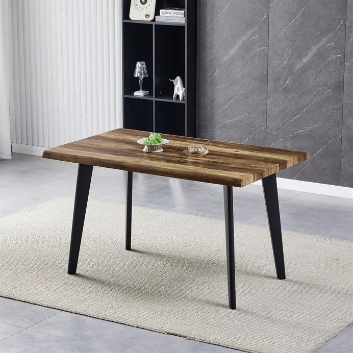 Étkezőasztal 130×80 cm, MDF, Old Wood. HT-F4413 OLW