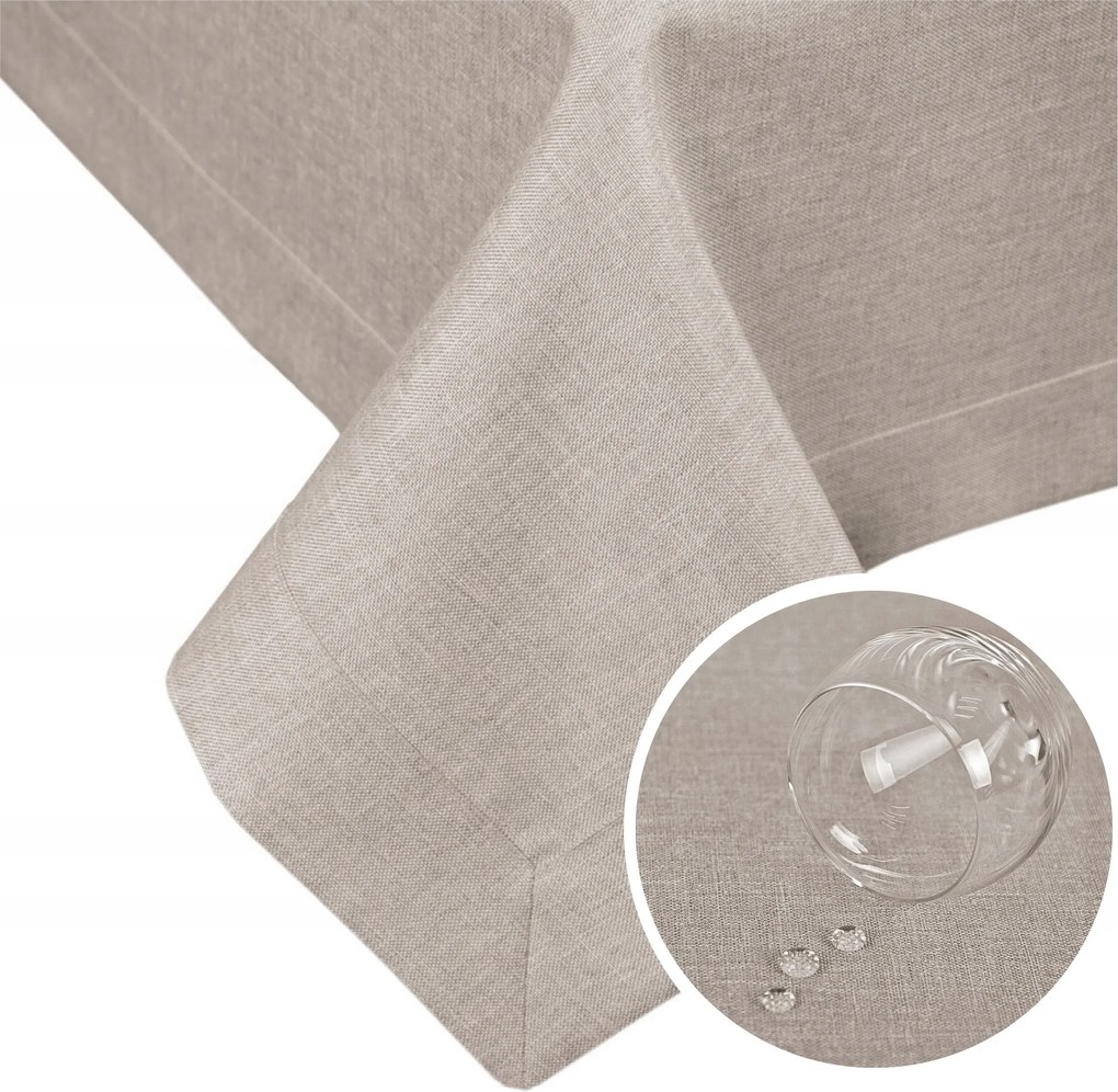 Abrosz Foltálló Panama 140x400 Bézs Abrosz Dekoratív Asztal Sima