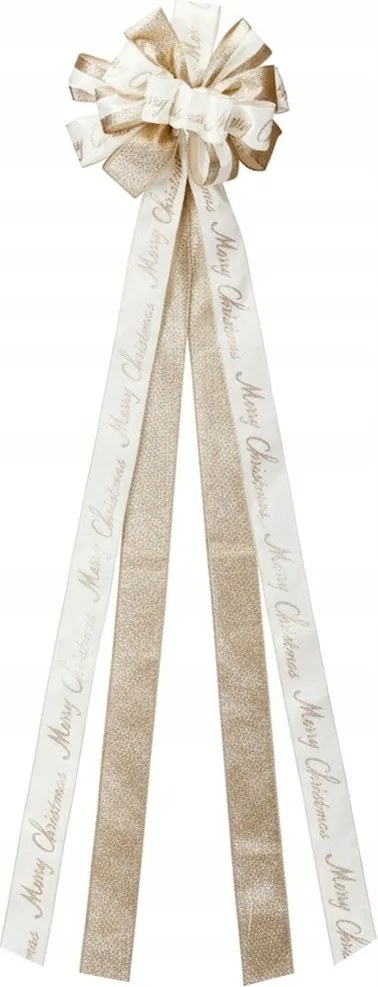 Nagy karácsonyi Kokárda, dekoratív díszkokárda, csúcsdísz karácsonyfára