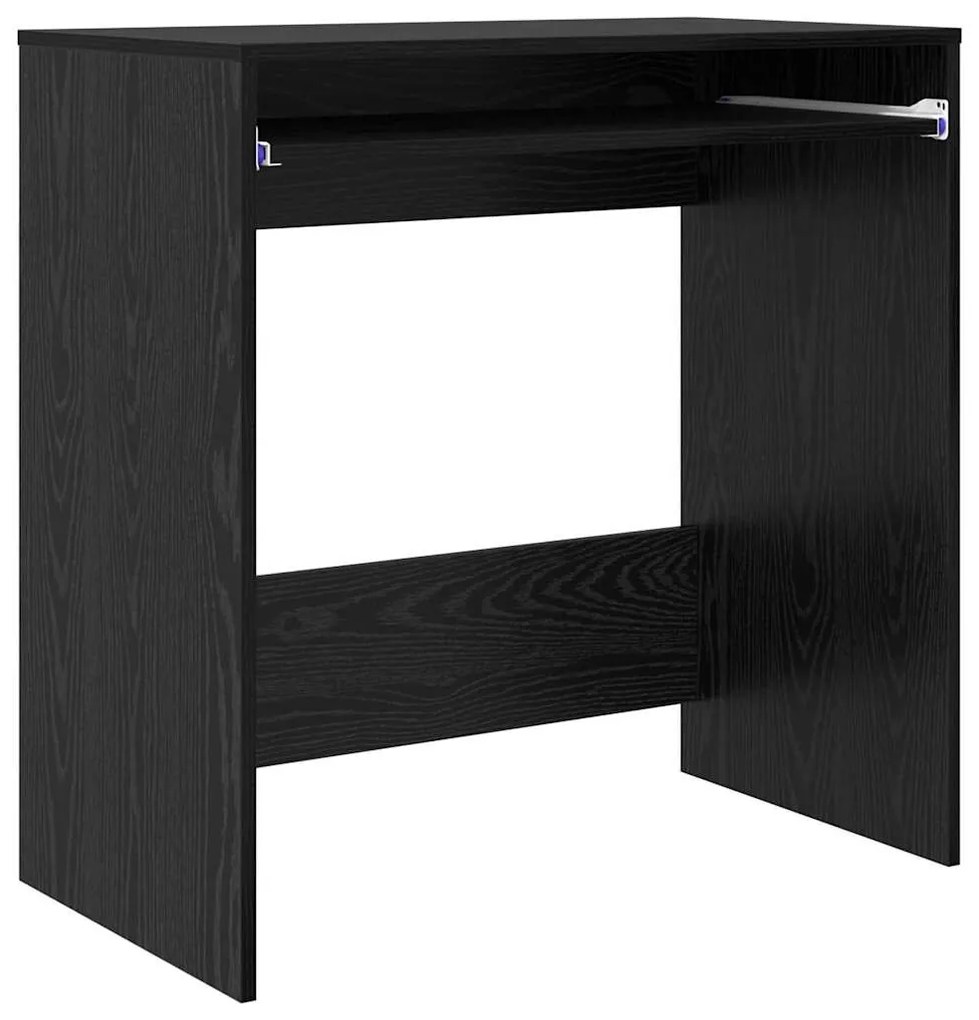 Asztal polcokkal Musta tammi 77.5 x 43 x 79 cm Faanyag