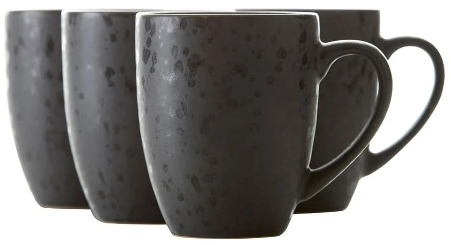 Fekete-sötétkék kerámia bögre szett 4 db-os 300 ml Gastro Black/Mix – Bitz