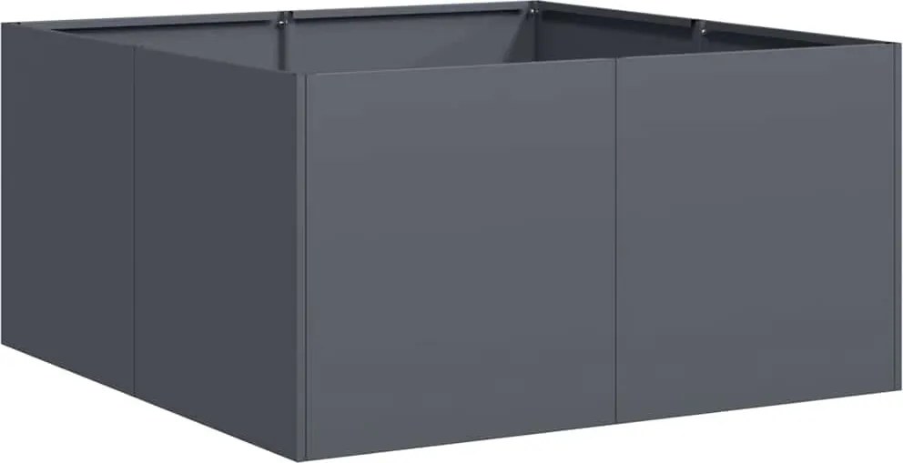 vidaXL növénytartó antracitszürke 80x80x40 cm hidegen hengerelt acél