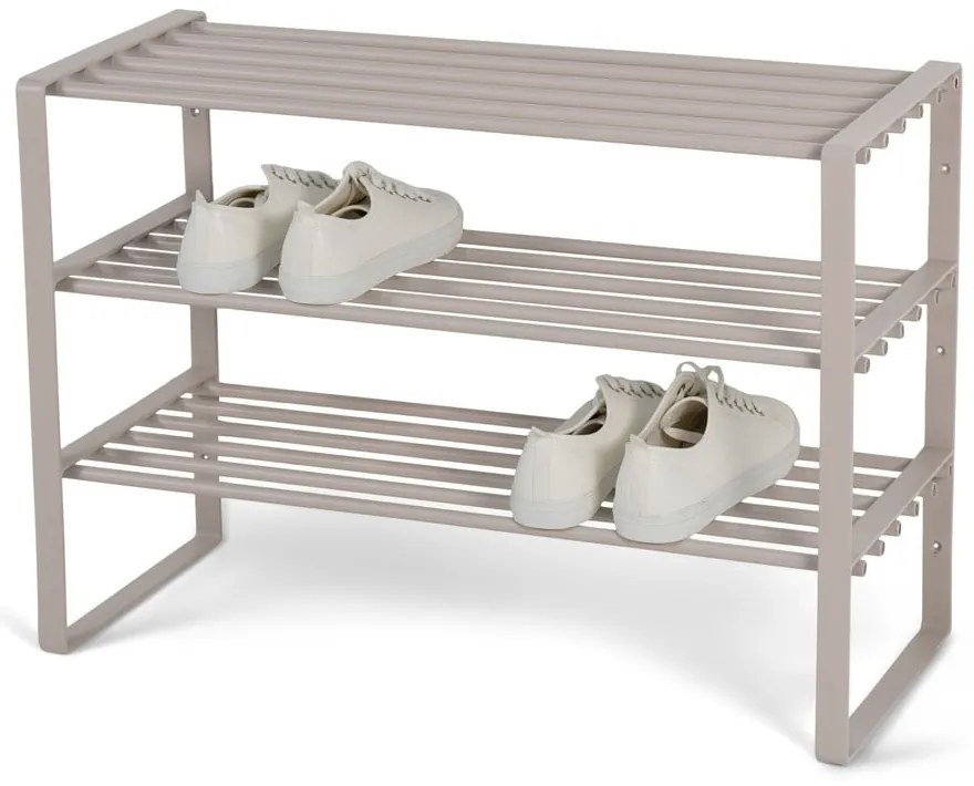 Szürke-bézs fém cipőtartó Rex – Spinder Design