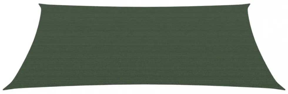 sötétzöld HDPE napvitorla 160 g/m² 3 x 4,5 m