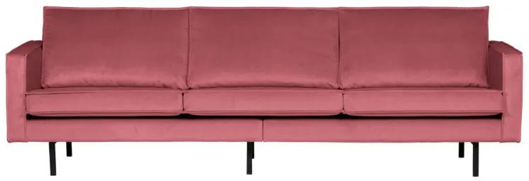 BePureHome - Rodeo 3 személyes bársony kanapé, Pink