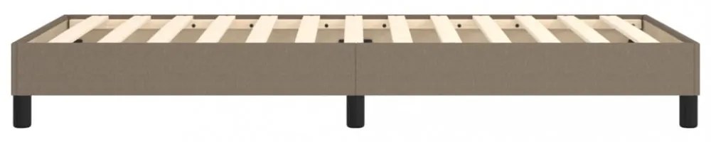 tópszínű szövet ágykeret matrac nélkül 90x200 cm