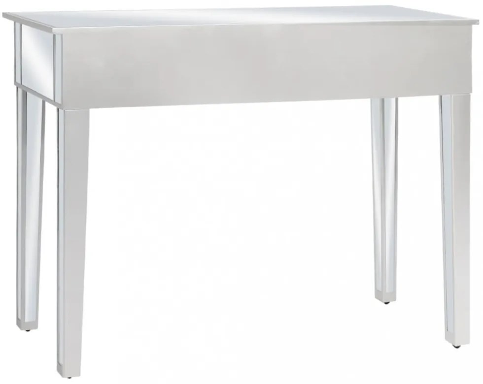 tükrös konzolasztal MDF-ből és üvegből 106,5 x 38 x 76,5 cm