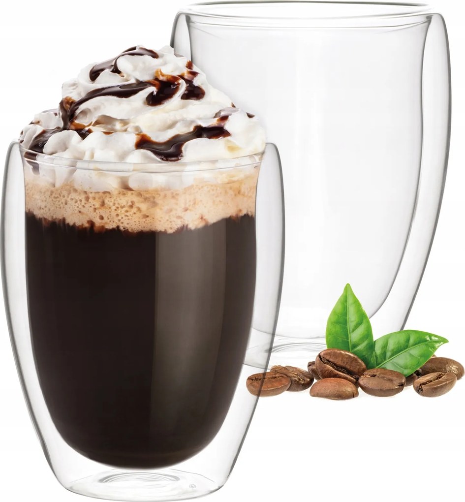 Cembra pohár szett dupla falú és fül nélküli 2 db 0,35 l Homla