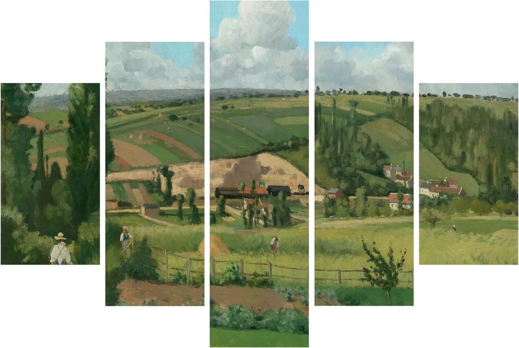 Kép - Camille Pissarro, Landscape at Les Pâtis, Pontoise, reprodukciók (150x105 cm)