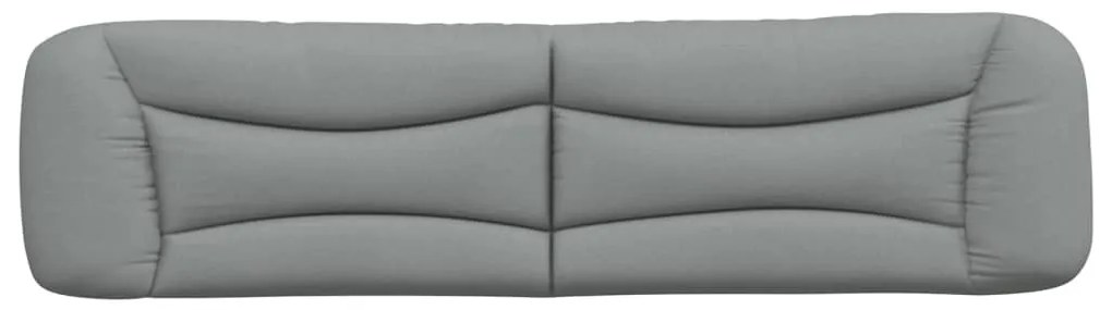 világosszürke szövet fejtámla párna Hvar 200 cm