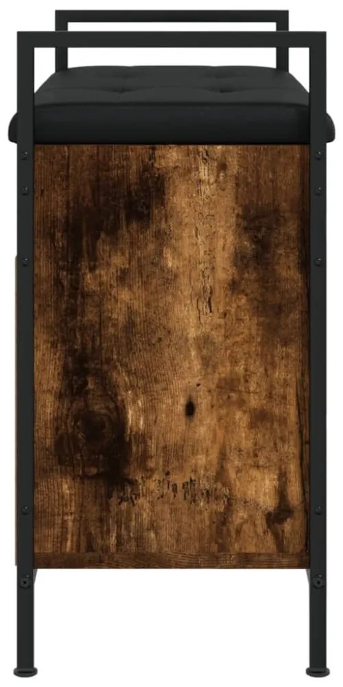 füstös tölgy színű szerelt fa cipőpad 65,5 x 32 x 57,5 cm