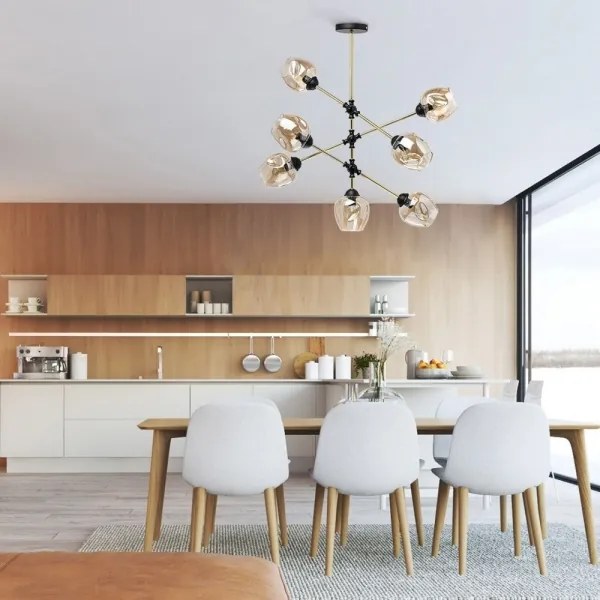 De Markt - Csillár rúdon HAMBURG MEGAPOLIS 5xE14/40W/230V