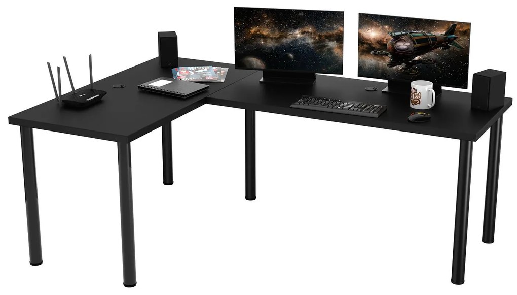 PC asztal N1 (fekete) . 1092062