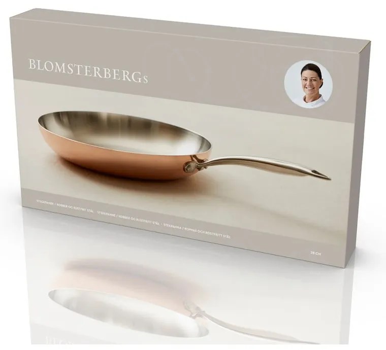 Rozsdamentes acél-réz serpenyő ø 28 cm – Blomsterbergs